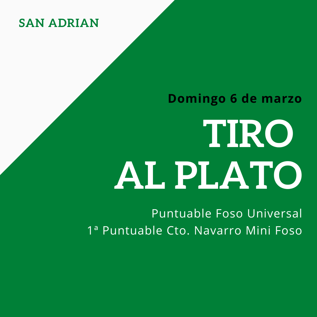 Campeonato social de TIRO AL PLATO - Club de campo El Tiro